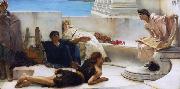 Alma-Tadema, Sir Lawrence A Reading from Homer (mk23) Spain oil painting artist